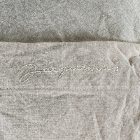 JACQUEMUS Size 44 Cream Cotton Pullover Long Sleeve Shirt