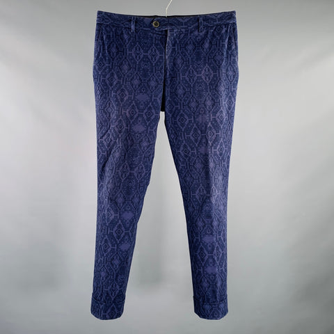 ETRO Size 32 Purple Navajo Flat Front Casual Pants