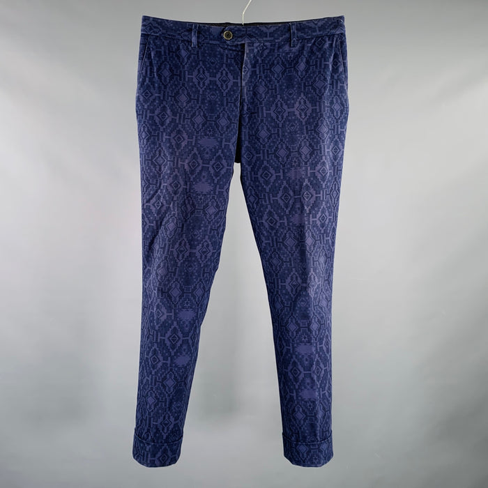 ETRO Size 32 Purple Navajo Flat Front Casual Pants