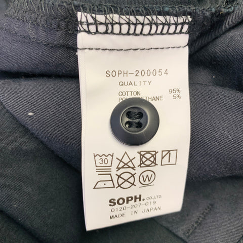 SOPHNET Size M Black Cotton Blend Cuffed Shorts