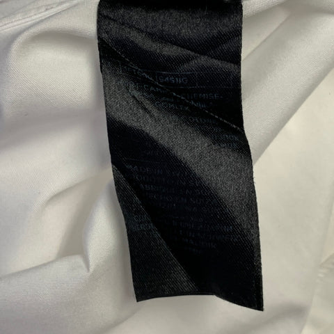 TOM FORD Size S White Cotton Curved Cutaway Long Sleeve Shirt