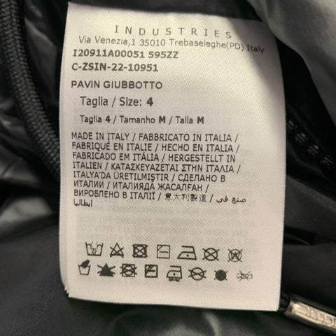 MONCLER Size XL Pavin Black Polyamide Hooded Jacket
