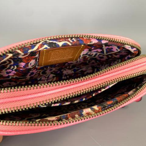 COACH SS2018  Pink Glitter Leather Cross Body Bag
