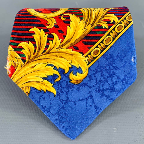 GIANNI VERSACE Multi Color Baroque Silk Tie