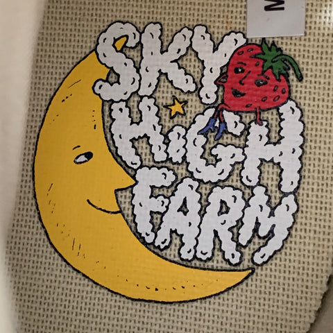 SKY HIGH FARM Size 8.5 Black Multi-Color Cartoon Canvas High Top Sneakers