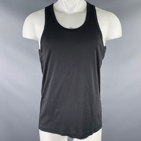 Y-3 Size M Grey Charcoal Organic Cotton Sleeveless Tank Top