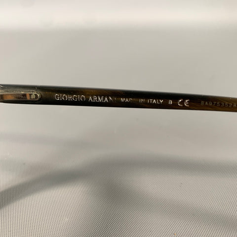 GIORGIO ARMANI Brown Acetate Glasses