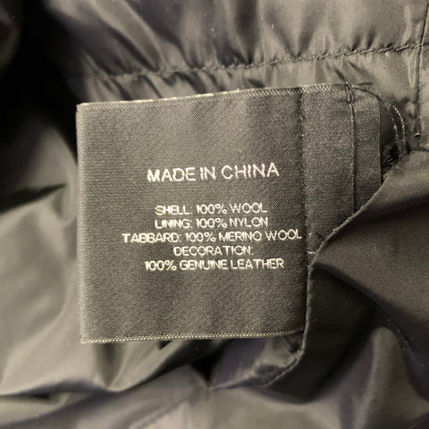 RALPH LAUREN Size S Black Wool Blend Coat Jacket