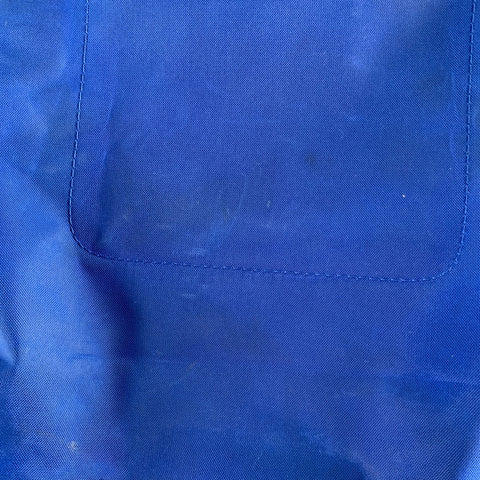 LONGCHAMP Blue Brown Mixed Materials Nylon Leather Backpack Handbag