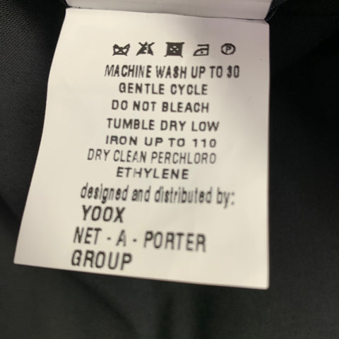 Veste 8 BY YOOX Taille 44 Noir Surpiqûres Blanches Contrastées