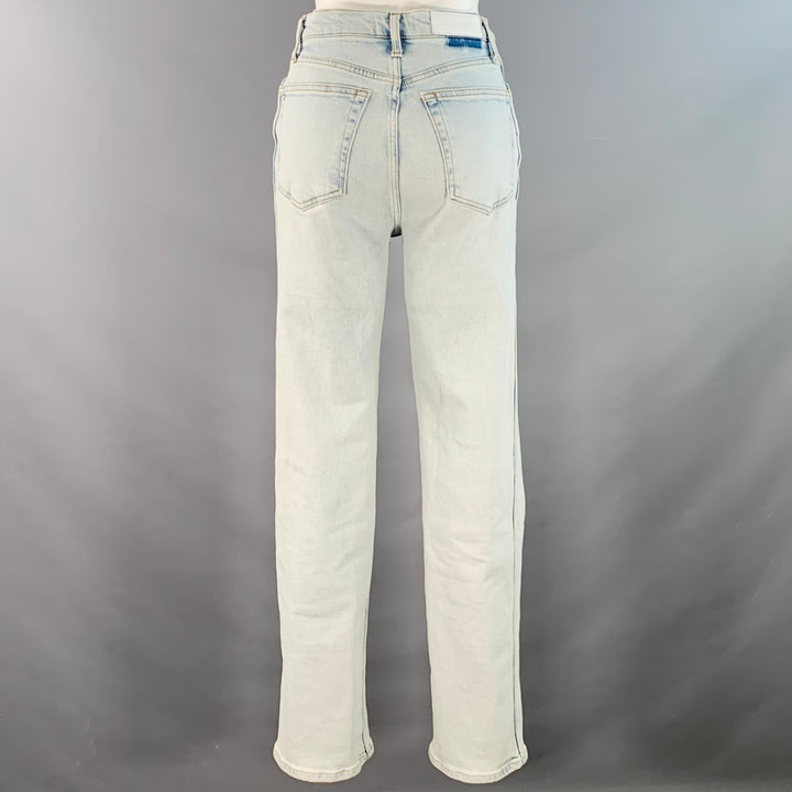 RE/DONE Size 26 90s High Rise Loose Blue Cotton Blend Button Fly Jeans
