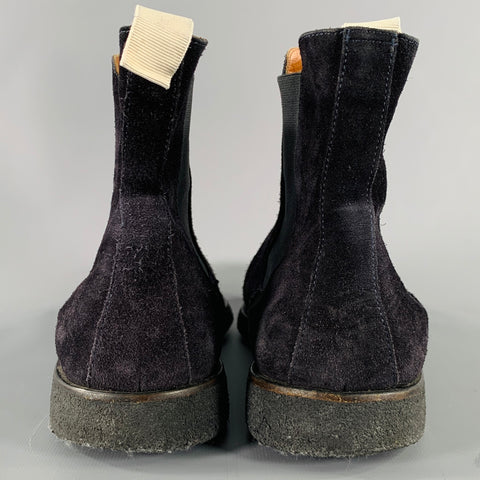 COMMON PROJECTS Size 8 Black Suede Chelsea Boots