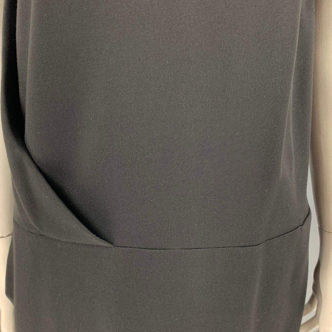 CACHAREL Taille 14 Robe taille basse sans manches en mélange de nylon noir