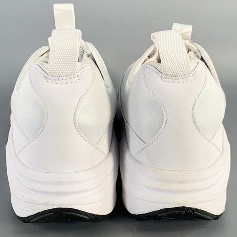 COMME des GARCONS HOMME PLUS Size 9.5 Sunder White Neoprene Runner Sneakers