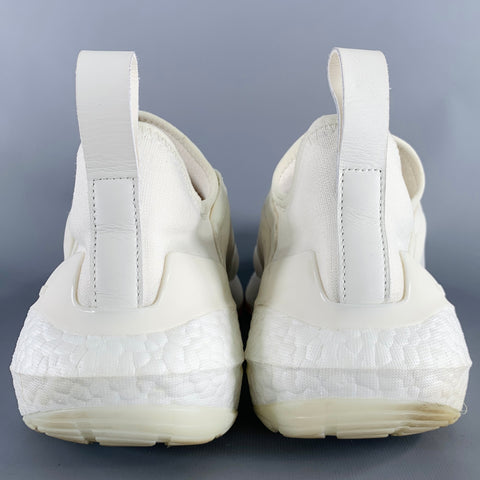 Y-3 Size 11 Ultraboost 22 White Nylon Slip On Sneakers