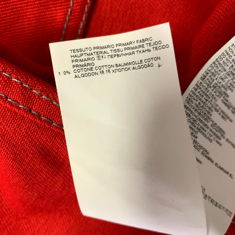MARNI Size 40 Red Cotton Peak Lapel Jacket
