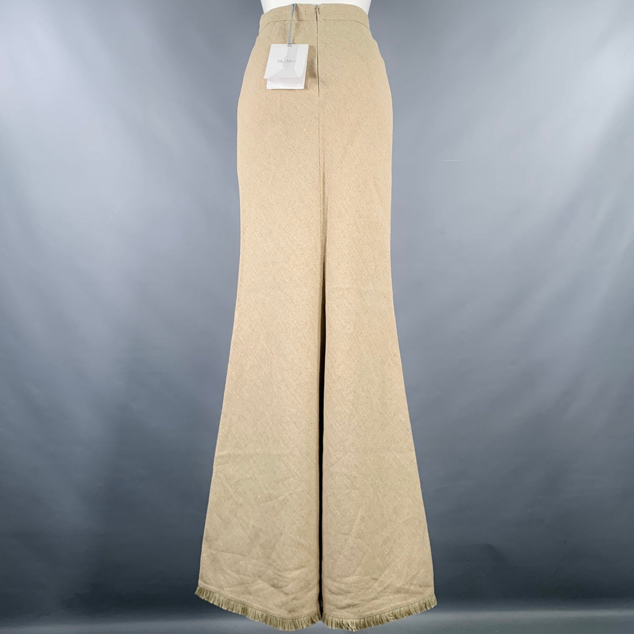 スカート Max Mara Studio Long beige linen-blend skirt Max Mara Studio Long beige linen-blend skirt | TheDoubleF