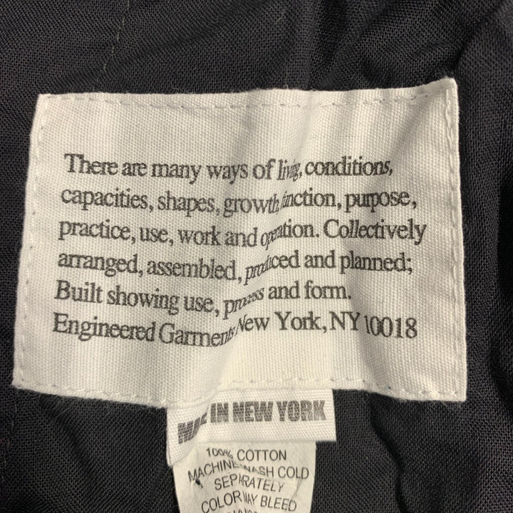 ENGINEERED GARMENTS Size 30 Black White Polka Dot Cotton Zip Fly Dress Pants