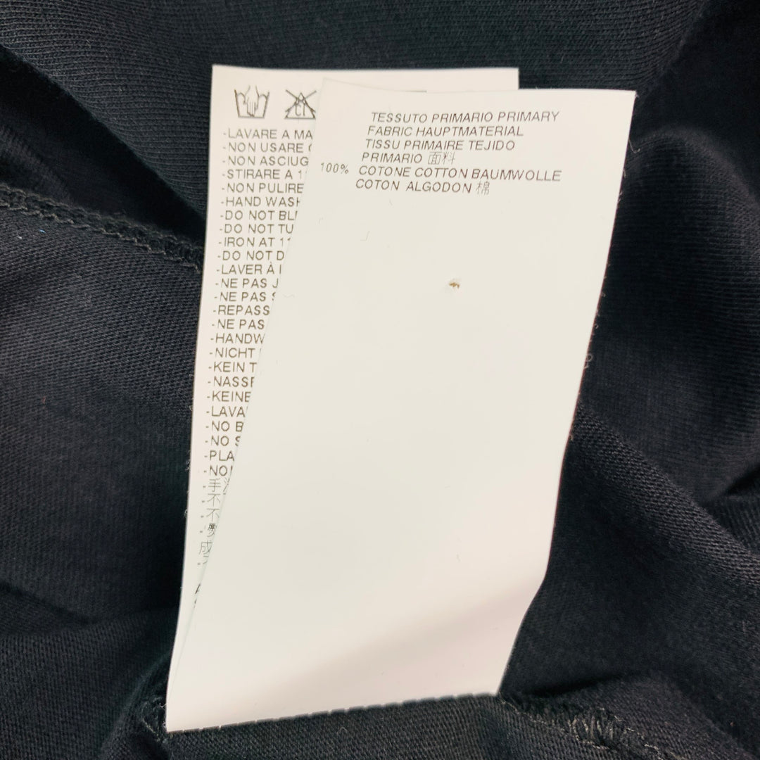 VIKTOR & ROLF Size XL Black Print Cotton One Pocket T-shirt