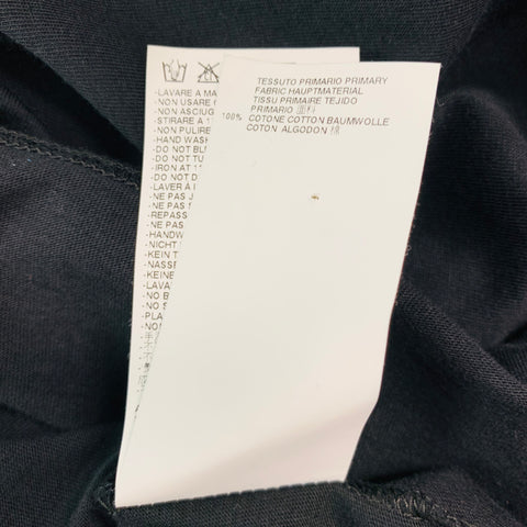 VIKTOR &amp; ROLF Taille XL T-shirt une poche en coton imprimé noir