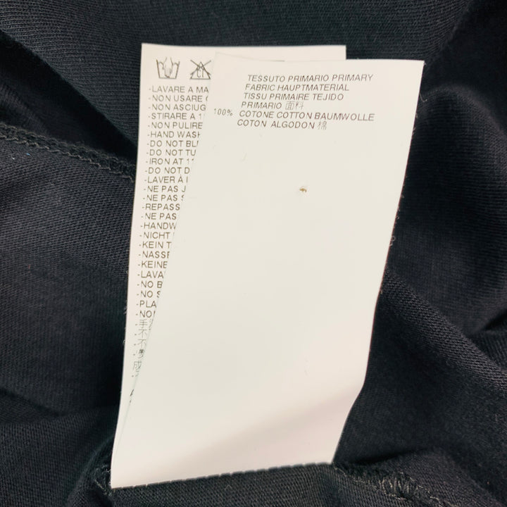 VIKTOR & ROLF Size XL Black Print Cotton One Pocket T-shirt