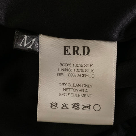 ENFANTS RICHES DEPRIMES ERD FW2016  Size M Black Gold Silk Zip Up Jacket