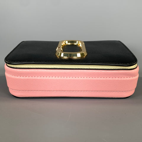 MARC JACOBS FW2018 Black Pink Leather Belt Bag
