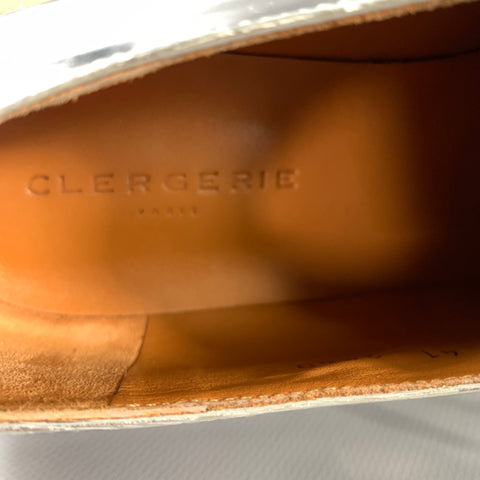 ROBERT CLERGERIE Size 8 Silver Metallic Leather Eyelash Lace Up Shoes