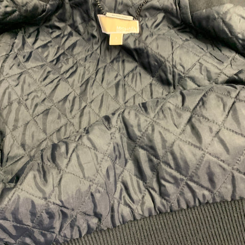 MICHAEL by MICHAEL KORS Size S Black Wool Blend Studded Cropped Jacket