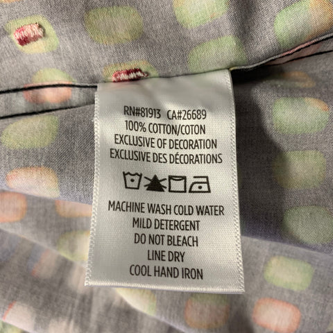 ROBERT GRAHAM Size XXL Black Polka Dot Cotton Long Sleeve Shirt