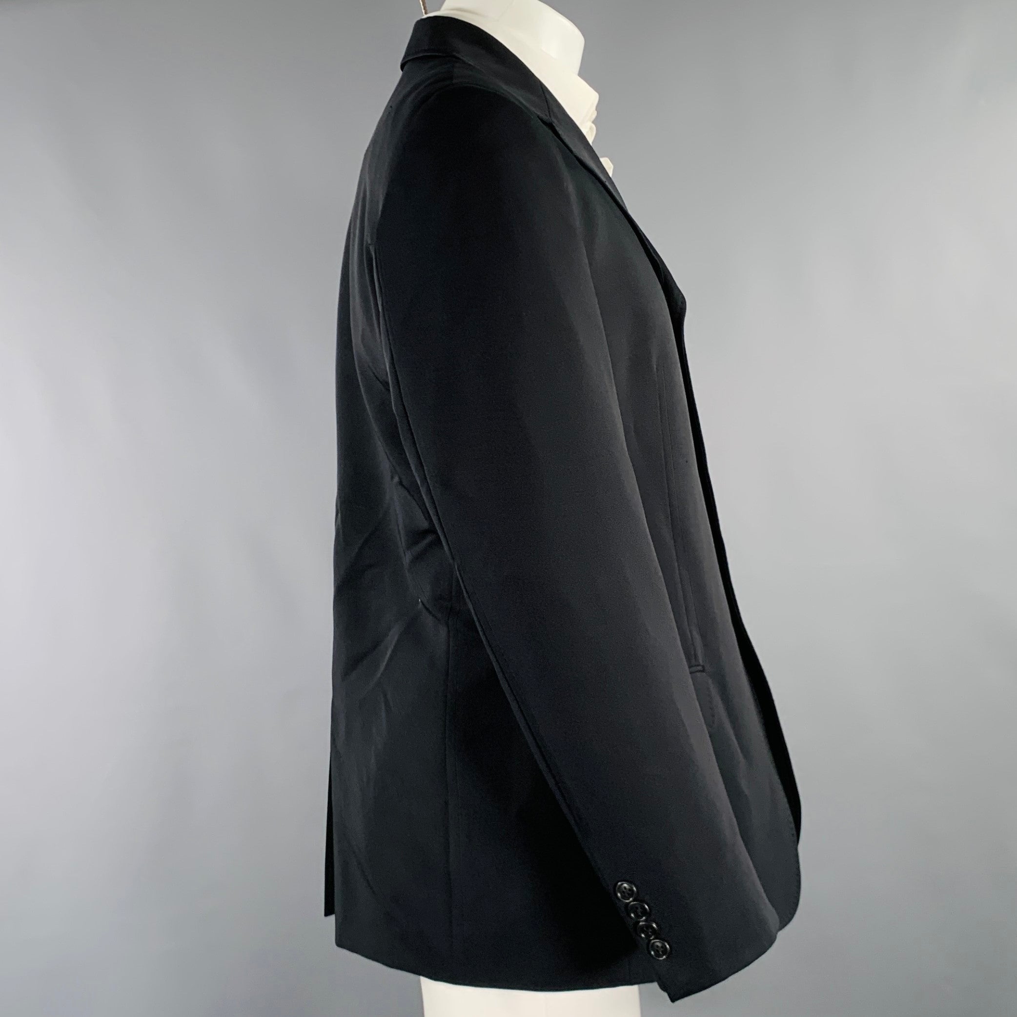 ALEXANDER MCQUEEN Size 38 Black Polyester Blend Sport Coat – Sui