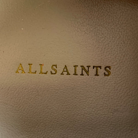 ALLSAINTS Size 9 Lex Black White Color Block Spectator Derby Pointed Toe Lace-Up Shoes