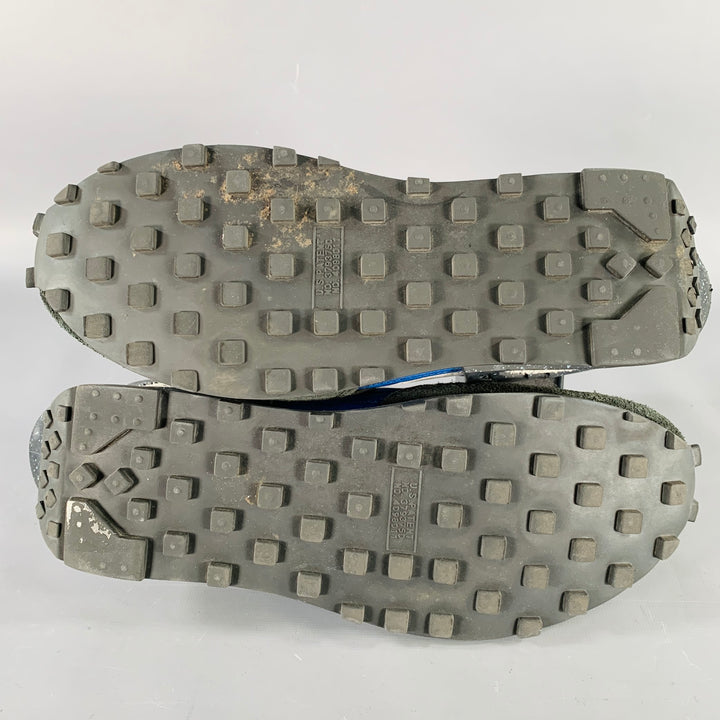 UNDERCOVER x NIKE Size 10.5 Black Blue Color Block Nylon Lace-Up Sneakers