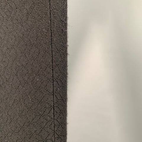 DRIES VAN NOTEN Size 30 Black Jacquard Wool Blend Flat Front Dress Pants