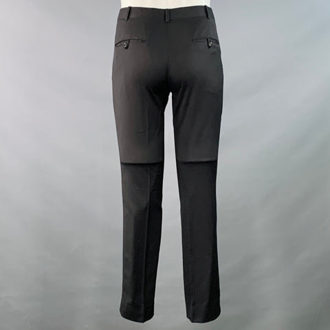 BAND OF OUTSIDERS Size XS Black Twill Wool Notch Lapel Suit