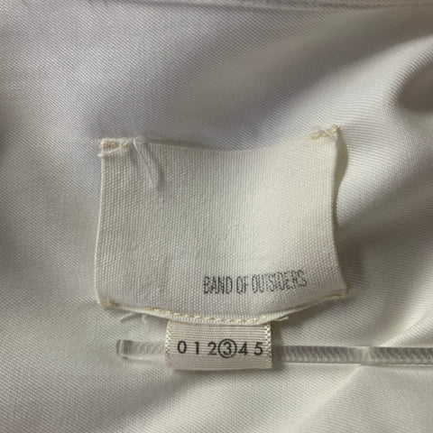 BAND OF OUTSIDERS Size M White Cotton Military Long Sleeve Shirt