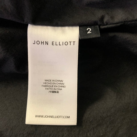 JOHN ELLIOTT Size M Black Cotton Shirt Jacket Long Sleeve Shirt