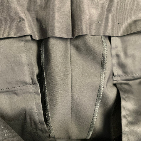 TOM FORD Size 36 Black Wool Flat Front Tuxedo Zip Fly Dress Pants