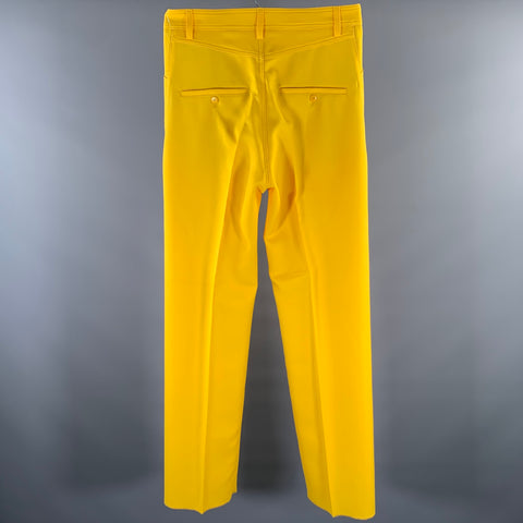RANDOM IDENTITIES Size 30 Yellow Polyester Casual Pants