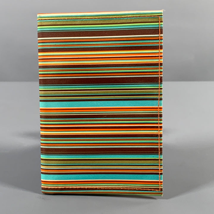 CASAURI Multi-Color Stripe Nylon Document Holder Bags & Leather Goods