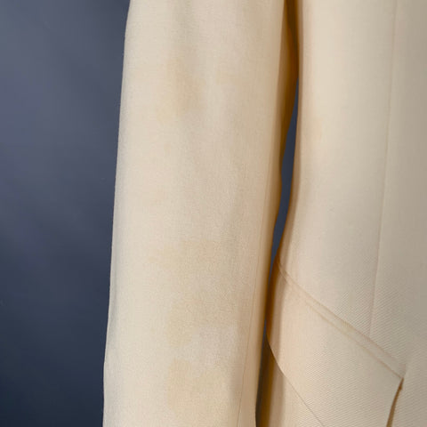 ALEXANDER MCQUEEN Size 40 Beige Wool Single Breasted Sport Coat