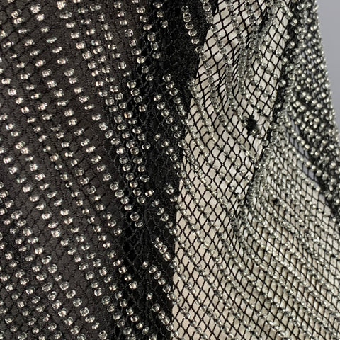 CECILIA DE BUCOURT Taille S Robe transparente en maille perlée noire
