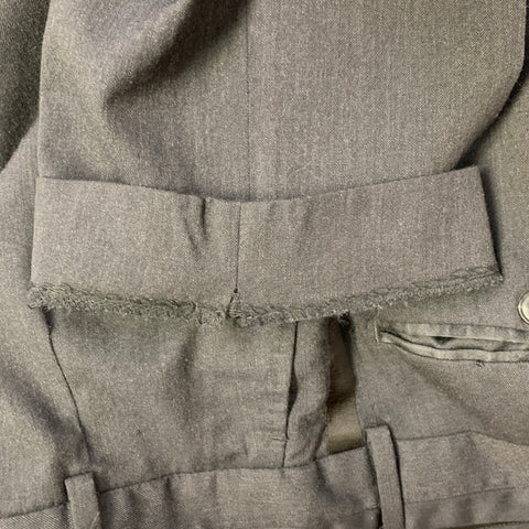 DOLCE & GABBANA Size 34 Charcoal Wool Blend Zip Fly Dress Pants