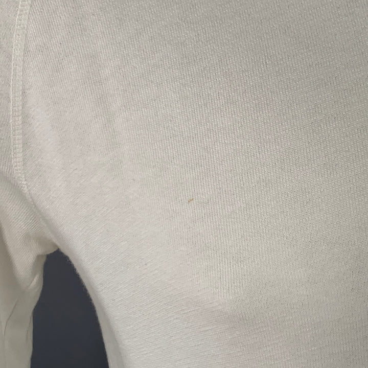 JAMES PERSE Size S White Cotton Crew Neck Sweatshirt