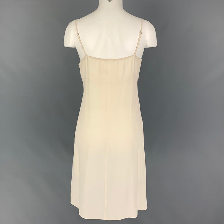 TWELFTH STREET Size S Cream Silk Slip Dress