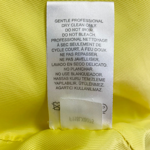 Veste Bomber Oversize Zippée TIBI Taille M en Fausse Fourrure Texturée Acrylique Jaune
