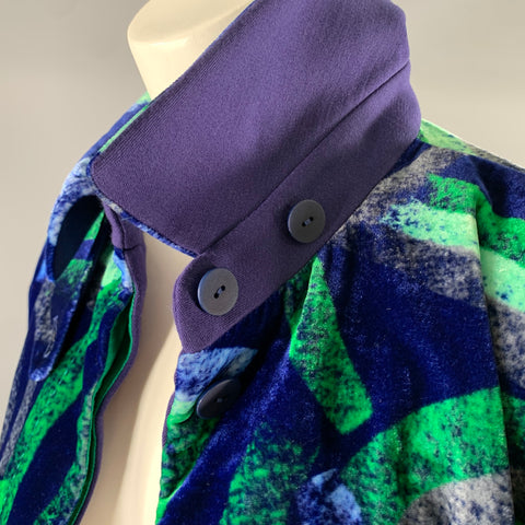 GIORGIO ARMANI Size M Silk Blend Geometric Jacket