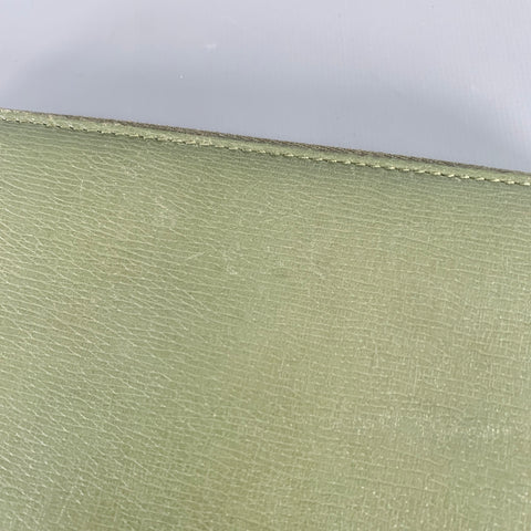 GUCCI Green Leather Zip Wallet