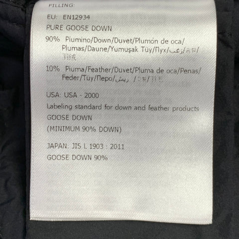 MONCLER Size L Black Nylon Quilted Double Zipper Jacket