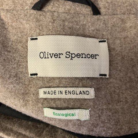 OLIVER SPENCER Size M Brown Wool Car Coat